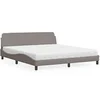 Image de Bed met matras stof taupe 180x200 cm3208448