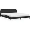 Image de Bed met matras kunstleer zwart 180x200 cm3208457