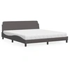 Image de Bed met matras kunstleer grijs 180x200 cm3208460