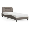 Image de Bed met matras stof taupe 90x200 cm3208510