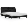 Image de Bed met matras kunstleer zwart 160x200 cm3208731