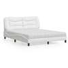 Image de Lit avec matelas blanc 160x200 cm similicuir 3208732