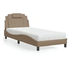 Image de Bed met matras kunstleer cappuccinokleurig 80x200 cm3208758