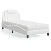 Image de Lit avec Matelas, Lit Rembourré avec Coussin de Tête de Lit, Lit Simple, Lit Adulte, Meuble de Chambre à Coucher 3208769