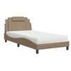 Image de Bed met matras kunstleer cappuccinokleurig 100x200 cm3208779