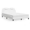 Image de Bed met matras kunstleer wit 120x200 cm3208783