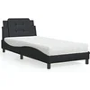 Image de Lit avec Matelas, Lit Rembourré avec Coussin de Tête de Lit, Lit Simple, Lit Adulte, Meuble de Chambre à Coucher 3208824