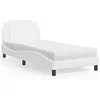 Image de Bed met matras kunstleer wit 90x190 cm3208832