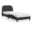 Image de Lit avec Matelas, Lit Rembourré avec Coussin de Tête de Lit, Lit Simple, Lit Adulte, Meuble de Chambre à Coucher 3208845