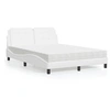 Image de Lit avec Matelas, Lit Rembourré avec Coussin de Tête de Lit, Lit Double, Lit Adulte, Meuble de Chambre à Coucher 3208853
