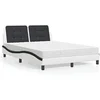 Image de Lit avec Matelas, Lit Rembourré avec Coussin de Tête de Lit, Lit Double, Lit Adulte, Meuble de Chambre à Coucher 3208858