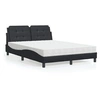 Image de Lit avec Matelas, Lit Rembourré avec Coussin de Tête de Lit, Lit Double, Lit Adulte, Meuble de Chambre à Coucher 3208859