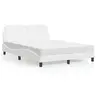 Image de Lit avec Matelas, Lit Rembourré avec Coussin de Tête de Lit, Lit Double, Lit Adulte, Meuble de Chambre à Coucher 3208860