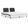 Image de Lit avec Matelas, Lit Rembourré avec Coussin de Tête de Lit, Lit Double, Lit Adulte, Meuble de Chambre à Coucher 3208886
