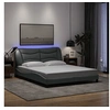 Image de Bedframe met LED zonder matras 160x200 cm stof lichtgrijs3213711