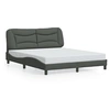 Image de Bedframe met LED zonder matras 160x200 cm stof donkergrijs3213712