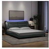 Image de Bedframe met LED zonder matras stof 180x200 cm lichtgrijs3213718