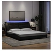 Image de Bedframe met LED zonder matras 180x200 cm stof zwart3213720