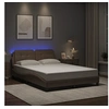 Image de Bedframe met LED-verlichting kunstleer cappuccino 140x190 cm3214107