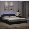Image de Bedframe met LED-verlichting kunstleer zwart 180x200 cm3214124
