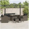 Image de Salon de jardin rotin 7 personnes 6 pieces