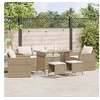 Image de Salon de jardin resine tressee beige 6 pieces x 68