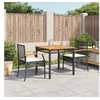 Image de 3-delige Tuinset met kussens poly rattan zwart3213560