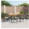 Image de 7-delige Tuinset met kussens poly rattan zwart3213564