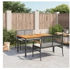 Image de Ensemble à Manger de Jardin avec Coussins 3 pcs, Table et Chaise de Terrasse, Meubles de Patio, Mobilier d'Extérieur, 3213566