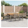 Image de Ensemble à Manger de Jardin avec Coussins 9 pcs, Table et Chaise de Terrasse, Meubles de Patio, Mobilier d'Extérieur, 3213574