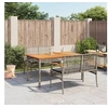 Image de Ensemble à Manger de Jardin avec Coussins 3 pcs, Table et Chaise de Terrasse, Meubles de Patio, Mobilier d'Extérieur, 3213575