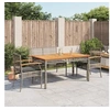Image de Ensemble à Manger de Jardin avec Coussins 4 pcs, Table et Chaise de Terrasse, Meubles de Patio, Mobilier d'Extérieur, 3213576