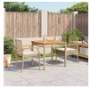 Image de Ensemble à Manger de Jardin avec Coussins 3 pcs, Table et Chaise de Terrasse, Meubles de Patio, Mobilier d'Extérieur, 3213578