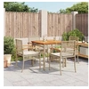 Image de Ensemble à Manger de Jardin avec Coussins 5pcs, Table et Chaise de Terrasse, Meubles de Patio, Mobilier d'Extérieur, 3213579