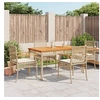 Image de Ensemble à Manger de Jardin avec Coussins 5pcs, Table et Chaise de Terrasse, Meubles de Patio, Mobilier d'Extérieur, 3213580