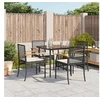 Image de Ensemble à Manger de Jardin avec Coussins 5pcs, Table et Chaise de Terrasse, Meubles de Patio, Mobilier d'Extérieur, 3213597