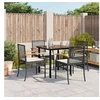 Image de Ensemble à Manger de Jardin avec Coussins 5pcs, Table et Chaise de Terrasse, Meubles de Patio, Mobilier d'Extérieur, 3213604