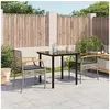 Image de Ensemble à Manger de Jardin avec Coussins 3 pcs, Table et Chaise de Terrasse, Meubles de Patio, Mobilier d'Extérieur, 3213617