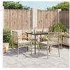 Image de Ensemble à Manger de Jardin avec Coussins 5pcs, Table et Chaise de Terrasse, Meubles de Patio, Mobilier d'Extérieur, 3213625