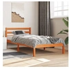 Image de Cadre de lit sans matelas cire marron 90x190 cm bois pin massif