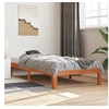 Image de Bedframe zonder matras massief grenenhout wasbruin 90x190 cm844164