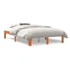 Image de Cadre de lit cire marron 140x200 cm bois de pin massif 844171