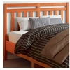 Image de Tête de lit cire marron 135 cm bois massif de pin 844180
