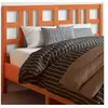 Image de Tête de lit cire marron 135 cm bois massif de pin 844190