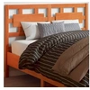Image de Tête de lit cire marron 135 cm bois massif de pin 844230