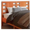 Image de Tête de lit cire marron 135 cm bois massif de pin 844333