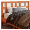 Image de Tête de lit cire marron 135 cm bois massif de pin 844353