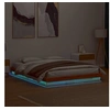 Image de Cadre de Lit à LED, Lit Simple avec Sommier à Lattes, Lit Double, Lit Adulte de Chambre, Moderne, Cire Marron 150x200 844415