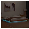 Image de Cadre de Lit à LED, Lit Simple avec Sommier à Lattes, Lit Double, Lit Adulte de Chambre, Moderne, Cire Marron 200x200 844418