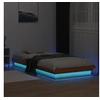 Image de Cadre de lit à LED sans matelas 90x190 cm bois massif